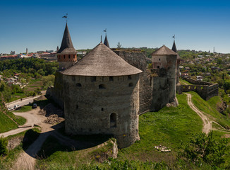 Fototapeta premium Kamieniec Podolski fortress - one of the most famous and beautiful castles in Ukraine.