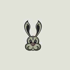 cute rabbit logo