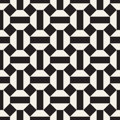 Fototapeta na wymiar Vector seamless pattern. Modern stylish abstract texture. Repeating geometric tiles..