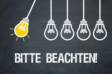 Bitte beachten! / Lampen / Konzept