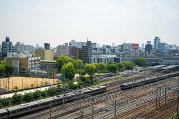 Fototapeta na wymiar 新大阪　都市風景