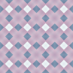 Geometric background with the square in repeat. Pink-blue and lilac, violet seamless pattern. Design for print on fabric, textile