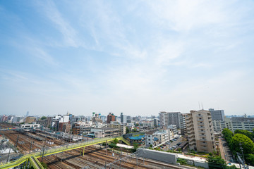 Naklejka na ściany i meble 新大阪　都市風景