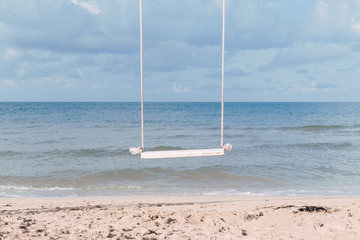 Fototapeta premium Swing on the beach.