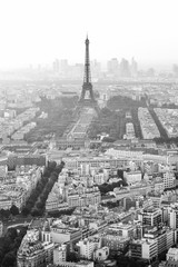 Eiffel Tower Paris Black and White