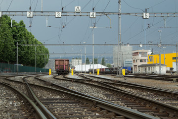 Fototapeta premium Cargo Train Yard
