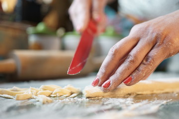 Soup with home-made noodles on chicken, noodles, fat, freshness, homemade cooking 36