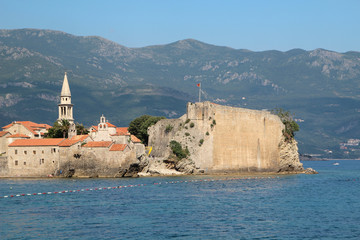 The Old Town in Budva, Montenegro