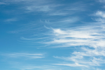 Fototapeta Błękitne niebo z białymi obłokami - tło obraz