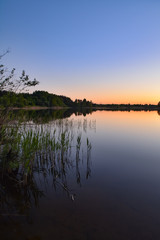 Zachód słońca - Dywity jezioro dywickie © P.Ch. Fotografia
