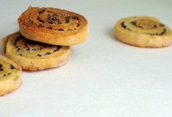 homemade cookies with poppy seeds