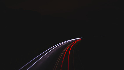 Car Head and Rearlights - Longtime exposure