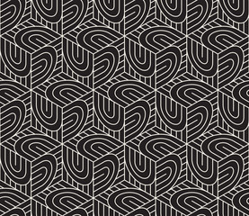 Vector seamless pattern. Modern stylish abstract texture. Repeating geometric tiles