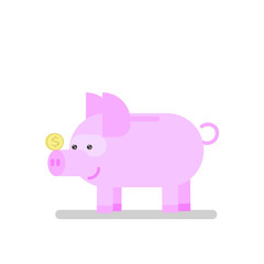 piggy bank icon pig