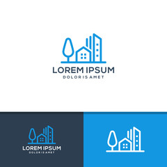 Fototapeta premium Building logo template vector illustration 