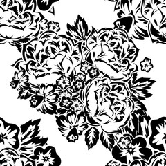 seamless monochrome pattern