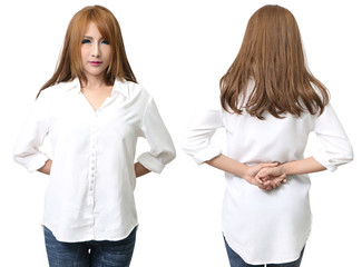 woman white shirt