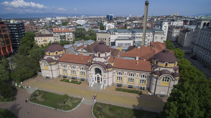 Aerial view of the Museum of Sofia, Bulgaria