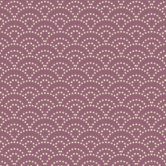 Japanese lavender dot sea wave pattern