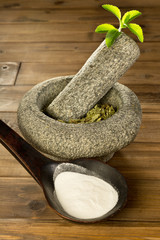 White and green stevia