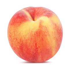 Peach isolated on white background