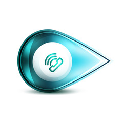 Phone support call center button