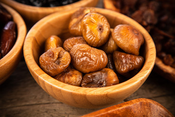 A mix of dried fruit