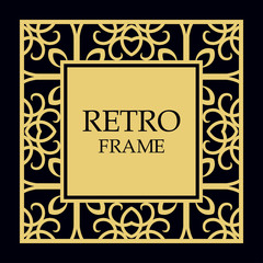 Vector ornate frame