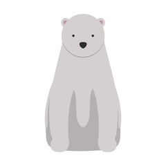 wild polar bear icon vector illustration design