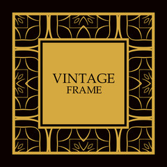 Vector ornate frame