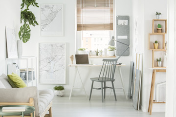 Modern work area interior