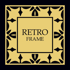 Vector ornate frame