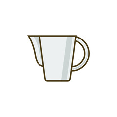 Grey Flat Milk Juggler Coffee Tools Icon