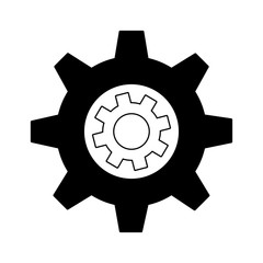 Gear machinery piece vector illustration graphic design
