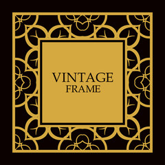 Vector ornate frame