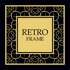 Vector ornate frame