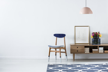 Living room with copy space