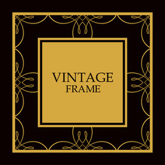 Vector ornate frame