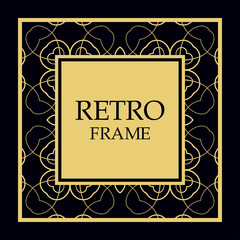 Vector ornate frame
