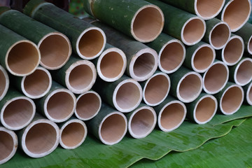 a bamboo tea cup