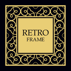 Vector ornate frame