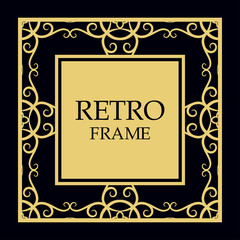 Vector ornate frame