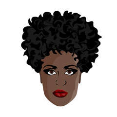 Head of an African man