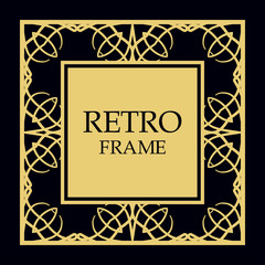 Vector ornate frame