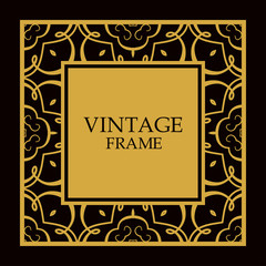 Vector ornate frame