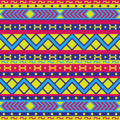 Contrast geometrical seamless pattern in the Bulgarian style.