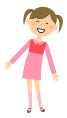女の子　楽しい