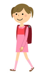 女の子　通学