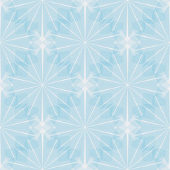 Blue flower pattern. Seamless vector