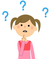 女の子　疑問